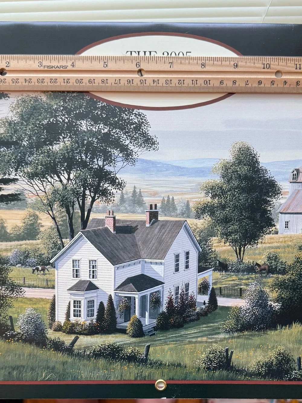 LANG 2005 Road Home Wall Calendar Featuring Paintings by Bill Saunders/ Used